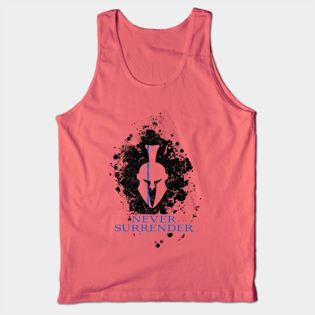 Never Surrender Tank Top by MikesTeez